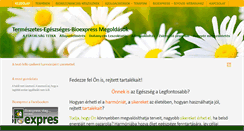 Desktop Screenshot of bioexpress.hu